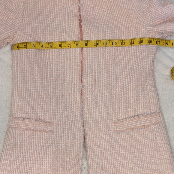 Alice & Olivia Pink Textured Blazer Jacket - Picture 10 of 13